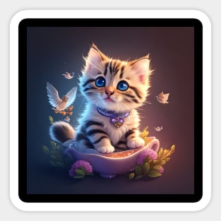 Cute Kitten Sticker